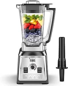 AMZCHEF Stand Mixer 2000 Watt | 2L Mixer High Performance Mixer | Blender with 8 Adjustable Speeds and 4 Preprogrammes for Crushed Ice, Smoothie Maker, Grind Mixer | BPA-Free