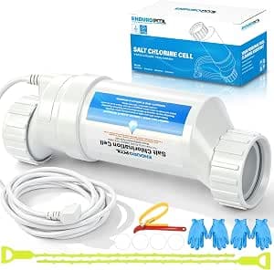 Salt Cell Replacement Fit for Hayward T-C-15, High-Efficiency Stable Chlorine Output, Premium Titanium Core, Fits AquaRite/AquaTrol/ProLogic/AQ-Logic (Firmware1.50+), Up to 40K Gallon Pool
