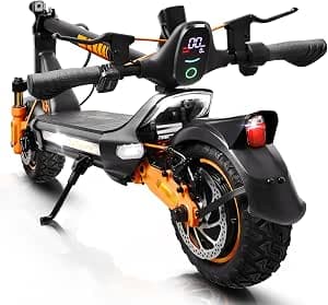 Electric Scooter Dual Motor, 2400W, Top Speed 50km/h, Range 35km-70km, 48V 24Ah Battery, 10.5" Off-Road Tire Sports Folding E-Scooter for Adult