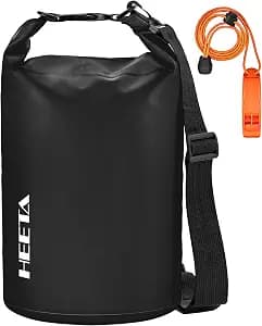 HEETA Waterproof Dry Bag for Women Men, 5L/10L/20L/30L/40L Roll Top Lightweight Dry Storage Bag Backpack with Emergency Whistle for Travel, Kayaking, Boating, Camping, Beach, Cruise Ship Essentials