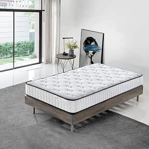 DEWINNER Mattress 90 x 190 cm | 22 cm Foam and Memory Foam Mattress | Perfect Support High Resilience Ultra Breathable | Reversible Double-Sided Fully Usable Mattress (90 x 190 cm, 22)