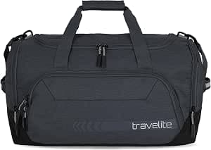 travelite Weekender Travel Bag, Kick Off, Lightweight Hand Luggage Travel Bag for Holidays and Sports, Swimming Pool, Hospital, 50 cm, 45 Litres, D'anthracite, travel bag