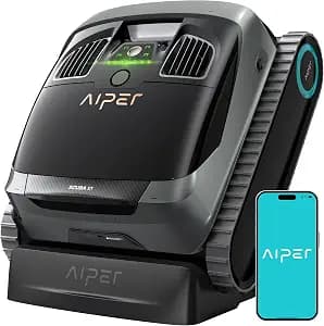 AIPER Scuba X1 6600 GPH Cordless Robotic Pool Cleaner, Floor & Wall & Horizontal Waterline Cleaning, Double Filtration
