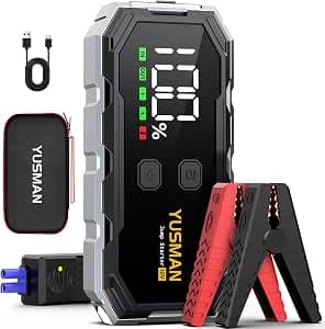 Jump Starter Power Bank for Cars | 6000A Car Battery Booster for All Vehicles & 10.0L Diesel with LED Torch, Large Display & Jump Cable - Ideal for SUVs, Motorcycles, Lawnmowers