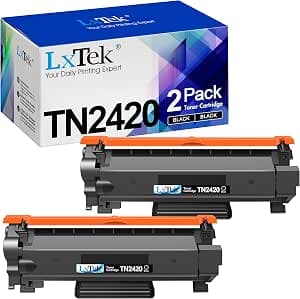 Toner TN2420 TN 2410 Compatible with Brother TN-2420 TN 2420 TN-2410 for Brother MFC-L2710DW MFC-L2710DN HL-L2350DW DCP-L2530DW L2510D MFC-L2730DW MFC-L2750DW HLL2310 D HL-L2375DW (2 Black)