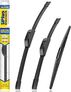 5 PLUS® Silicone Windshield Wipers Replacement for 2009-2020 HONDA Fit Wiper Blades(Set of 3),Automotive Replacement Windshield Wiper Blades For My Car-28"/14"/14"