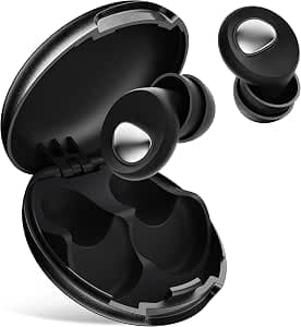 Ear Plugs for Sleep 2.0 - Metal BAZOKKI Mute Upgrade | 45dB Lab-Proven Noise Cancelling, Military Silicone for Side Sleepers, Reusable + 8-Tip Fit System