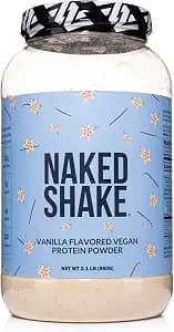 NAKED Shake - Vanilla Protein Powder - Plant Based Protein Shake with Mct Oil, NSF Certified, Gluten-Free, Soy-Free, No Gmos Or Artificial Sweeteners - 30 Servings