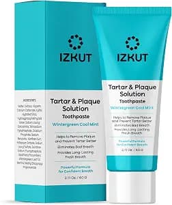 Plaque & Tartar Remover Toothpaste for Teeth: Removes Plaque & Controls Tartar Build-up - Long-Lasting Fresh Breath, Deep Cleansing & Gum-Friendly Formula, Wintergreen