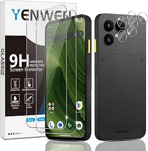 Screen Protector for Fairphone 6 for Tempered Glass, Pack of 2 Screen Protectors with 2 Camera Protection, 9H Hardness Protective Glass Mobile Phone Film HD Clear Tempered Glass Protection