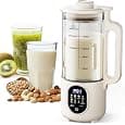 40oz Nut Milk Maker Machine,Automatic Soy Milk Maker with 12-Blade Grinder, LED Touch Screen Plant-Based Milk Machine for Almond,Oat & Soy, 12H Timer, Keep Warm & Self-Cleaning