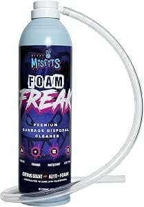 Foaming Garbage Disposal Cleaner with 24-Inch Hose | Deep Reach Drain Cleaner & Deodorizer | Odor Eliminator for Kitchen Drains & Disposals | Heavy-Duty Foaming Action | 1-Year Supply Per Can