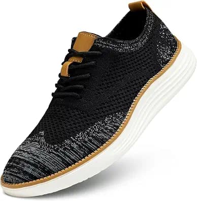 Men's Oxfords Lace-Up Lightweight Casual Walking Shoes Dress Shoes Fashion Sneakers