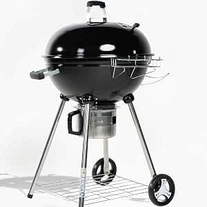 Charcoal Barbecue 57 cm with Lid | Round Charcoal Barbecue | 4 Feet Charcoal BBQ | Ideal for 8 to 12 People | Removable Centre | Ash Catcher | Ball Barbecue