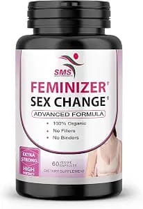 Feminizer Sex Change Capsules Pueraria Mirifica Potent Estrogen Hormone Complex for Trans Women - Breasts Booty Hair Skin Nails - Transgender Ladyboy Queer LGBT