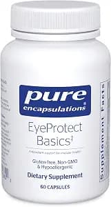 Pure Encapsulations EyeProtect Basics, 60 Capsules | Key Antioxidant Support for Eye Health*, Vision Supplement, Lutein and Zeaxanthin, Hypoallergenic, Gluten-Free, Dairy-Free