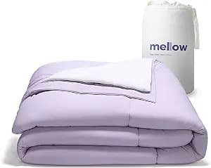 Mellow Temperature Control Comforter – Queen Size, All Season, Dual Layer: Reversible Cool-Warm Design, Hypoallergenic, Washable, Breathable—Ideal for Couples, hot Sleepers, and Year-Round Comfort