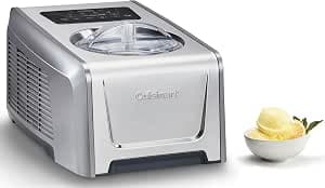 Cuisinart FreezeEase Pro - Self freezing ice cream maker | 4 presets | 14 functions | Ice Cream, Sorbet, Frozen Yoghurt, Gelato | No pre freezing needed | Ready in 40 mins | 90min Keep cool function |