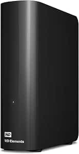WD 22TB Elements USB 3.1 Gen 1 External Desktop Hard Drive - Ideal for easily expanding storage and storing photos, music, videos and important files - Black