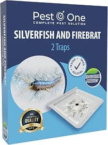 Advanced Silverfish Trap - Get Rid of Silverfish Infestation! Durable and Eco-Friendly Adhesive Traps for Silverfish and Other Crawling Insects - Effective Indoor Pest Control - Pack of 2 Traps -1 Box