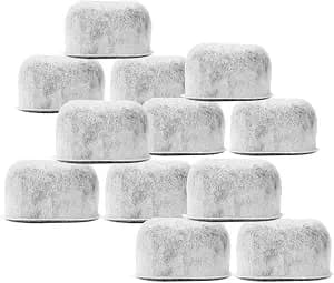 12 Pack Replacement Charcoal Water Filters for All Cuisinart Coffee Machines - Cuisinart Compatible (NOT KEURIG) Filters Fit Both Newer & Older Models Cuisinart Coffee Makers