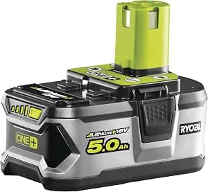 Ryobi - 18 Volt ONE+ 5.0 Ah Lithium-Ion Battery - Compatible with all 18V ONE+ tools and 100% Backward Compatible - Long Battery Life and Performance - RB18L50