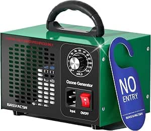 Ozone Generator 45,000mg/h, Home/Industrial O3 Deodorizer for Areas of 2500 Square Feet - High Capacity Ozone Machine Air Ionizer Ozone Odor eliminator for Strong Odors for Car, Home, Pets