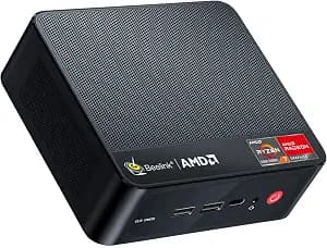 Beelink SER5 Mini PC,AMD Ryzen 5 5500U(up to 4.0 GHz,6C/12T),Mini Computer with 16GB DDR4/500GB M.2 PCle4.0 SSD,Support Triple Screen Display,WiFi6,BT5.4,Type-C,2.5Gbps LAN