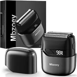 Electric Foil Shavers for Men: Mini Electric Razor for Face - IPX7 Waterproof Cordless Razor with LED Display & Fast Charge - Micro-Comb Technology & Precision Blades