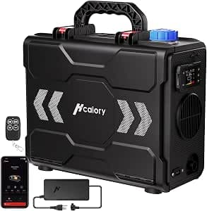 8KW Diesel Heater, All in One 6L Toolbox 2S Portable Parking Diesel Air Heater 110/12/24V with App Control, Automatic Start and Stop, Altitude Mode Functions for RV Garage Camper Fishing 2025 Upgraded