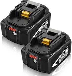 BL1860B 8000mAh Replacement for Makita 18V Battery(Multi-2PC) | Compatible with Makita 18 Volt Battery Drill,Impact Driver,Vacuum,Blower,Saw,Pruning Saw