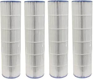 Unicel C-7488 106 Square Foot Media Replacement Pool Filter Cartridge with 176 Pleats, Compatible with Hayward Pool Products (4 Pack)