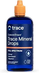 Trace Minerals ConcenTrace Trace Mineral Drops | Supports Energy, Digestion, Bone Health & Hydration, 70+ Ionic Trace Minerals w/Magnesium, Chloride & Potassium | Keto, Vegan & Non-GMO | 96 Servings