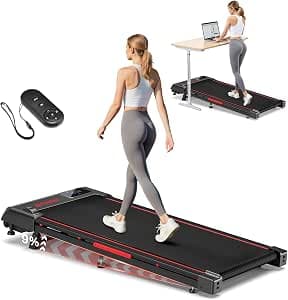 Walking Pad, FOUSAE 3 in 1 6.2 MPH Treadmill for Home with Double Frame 330 LB Weight Capacity, Powerful 2.5 HP Wider Belt Walking Pad with 9% Incline, 12 HIIT Programes, Magnetic Remote Control