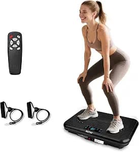 Shake Plate Vibration Exercise Machine for Lymphatic Drainage Massager & Weight Loss, 400 lbs Capacity Whole Body Vibrating Plate Workout for Women and Men