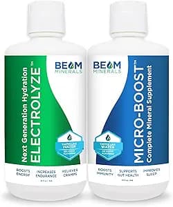 BEAM Minerals Micro-Boost and Electrolyze Advanced Set | Advanced Electrolyte & Micronutrient Support | 100% Bioavailable, Ionized Format