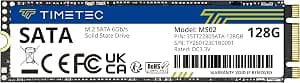 Timetec 128GB SSD 3D NAND SATA III 6Gb/s M.2 2280 NGFF 64TBW Read Speed up to 550MB/s SLC Cache Performance Enhancement Internal Solid State Drive for PC, Computer, Laptop and Desktop
