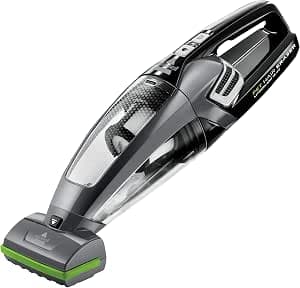 Bissell Pet Hair Eraser, Portable Cordless Vacuum Cleaner, Rotary Brush for Pet Hair, Powerful 14.4V, for Your Stairs, Upholstered Furniture, Cars and Carpets, 68dB, Black/Titanium, 2278N