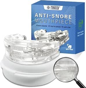 Effective Snoring Stopper Bite Splints, Anti Snoring Splint, Anti Snoring Snoring Stopper Night Against Teeth Grinding and Snoring, Better Breathing Improve Sleep Quality, Transparent