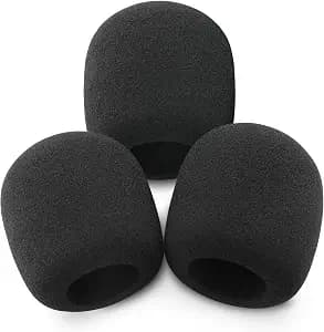 LEFXMOPHY Pop Filter for Samson Q2U Mic Cover Microphone Replacement Foam, 3pack Windscreen