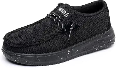 Ahannie Kids Boys Girls Loafers Slip On Casual Lightweight Walking Shoes(Toddler/Little Kid/Big Kid)