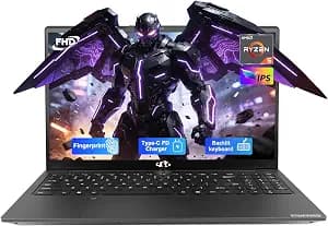 NIMO 15.6'' IPS FHD Laptop, 16GB RAM 512GB SSD AMD Ryzen 5(Beat i5-1135G7, 4 Cores Up to 3.7GHz) Student Computer with 65W Type-C, 2 Years Warranty, Fingerprint, Backlit Keyboard, BT5.2, Numpad