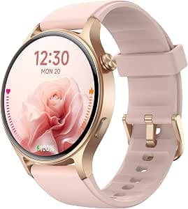 aeac Smart Watch for Women,1.32" AMOLED Touchscreen Fitness Tracker, Make/Answer Calls, Activity Trackers with Heart Rate/Sleep/SpO2 Monitor,110+ Sport Modes Waterproof Fitness Watch