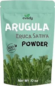 Arugula Powder 10 oz, Pure Eruca Sativa, Provides Health Benefits, Adds to Food and Drinks