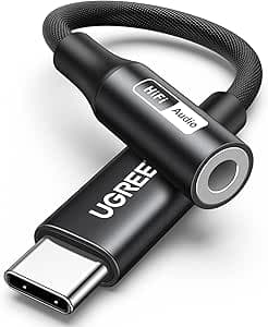 UGREEN USB C to 3.5mm Audio Adapter Hi-Res 32bit 384KHz Type C to Aux Dongle HiFi DAC Headphone Jack Cable Converter Compatible with iPhone 17 Pro Max/Pro/Air/16/15, Galaxy S25 Ultra/S24,2025 iPad Air