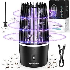 Electric Insect Killer, UV Mosquito Lamp, Fly Trap, Indoor Mosquito Trap, Mosquito Protection, USB Insect Killer, Portable Fly Traps for Bedroom, Living Room, Office, Kitchen and Camping