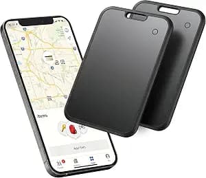 2 Pack Wallet Tracker Card [Apple MFi Certified] Work with Find My(iOS Only)Wireless Charging Ultra Thin Bluetooth Air Tracking Card Tags Waterproof Key Finder Item Locator for Passports Purse Luggage