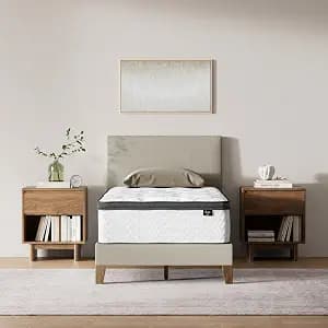 Signature Design by Ashley Chime Hybrid Twin 12" Mattress with Gel Memory Foam, Medium Firm, Pressure Relief, Fiberglass Free Mattress in a Box