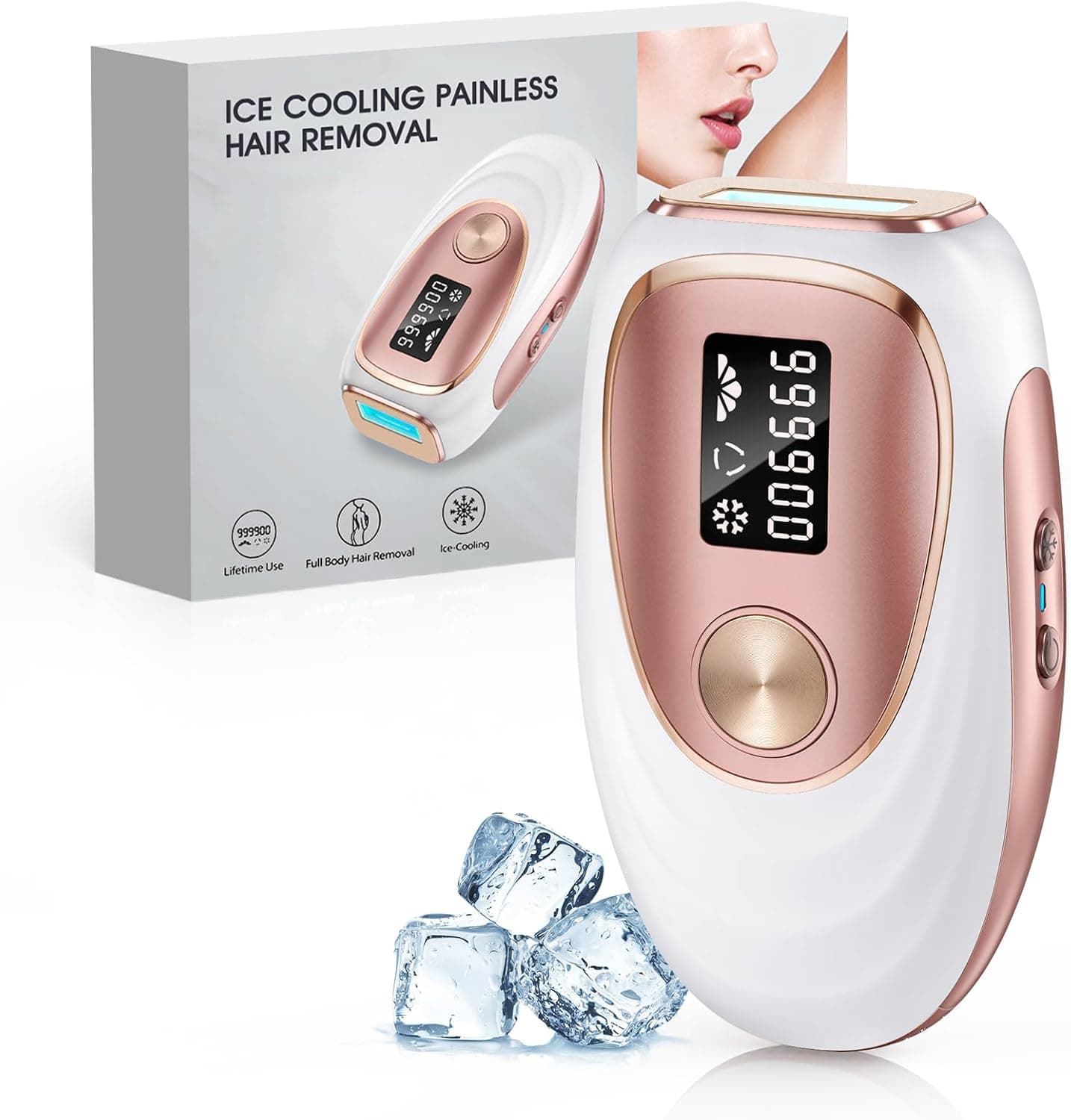 Haarlosy IPL Devices Hair Removal Laser with Painless Cooling Function