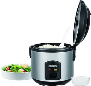 Salton Automatic Rice Cooker with Food Steaming Basket